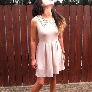 ON HOLD! *Bundle* Cream dress and black blouse!