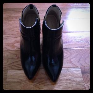 Black high heel boots