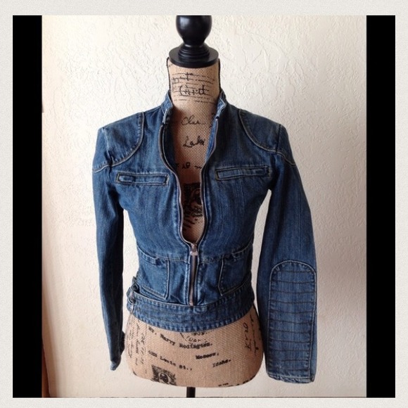 Demin biker jacket