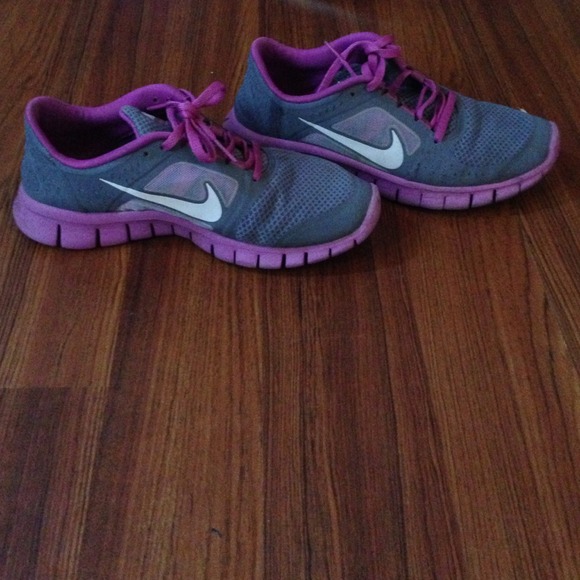 Nike free run 3 purple and grey