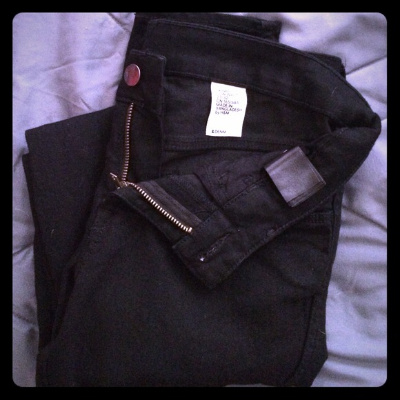 NWOT h&m black skinny jeans