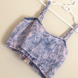 SOLD UO acid wash crop top