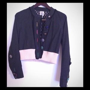 Ivy Jane Cropped Ruffle trimmed jacket