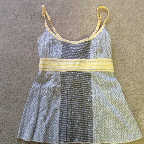 Free People Tops - **HOST PICK** Free People Grey & Yellow Top