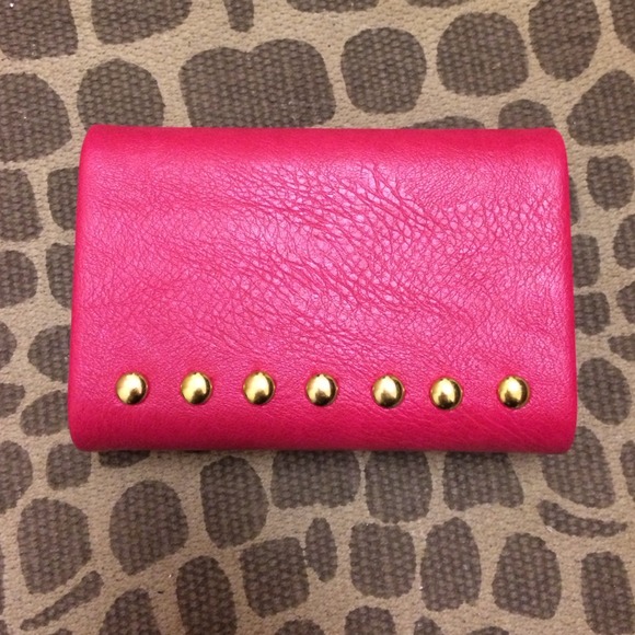 Pink Clutch with Studs