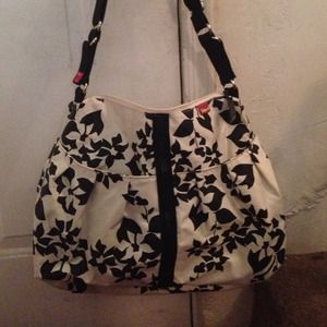 Babymel Amanda black & white diaper bag