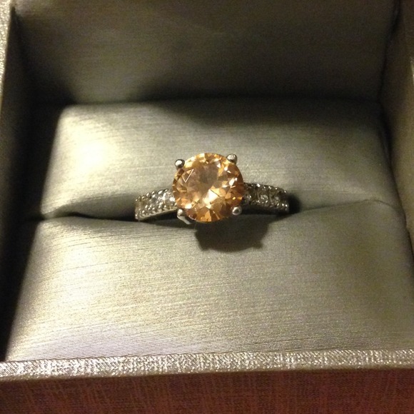 Real topaz, sterling silver ring!