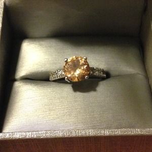 Real topaz, sterling silver ring!