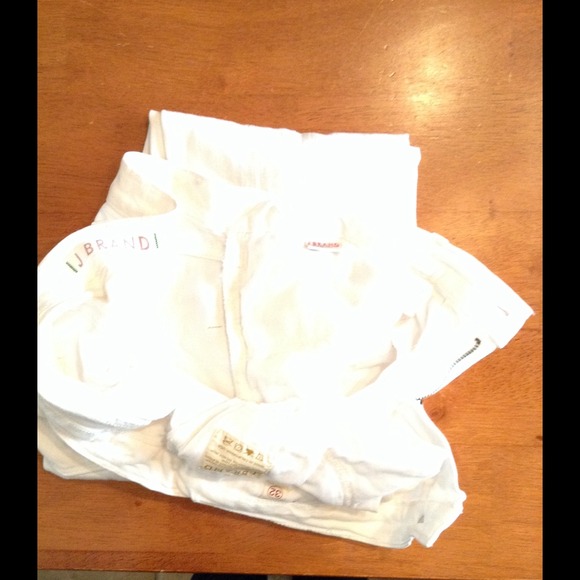 JBrand White Cropped Jeans