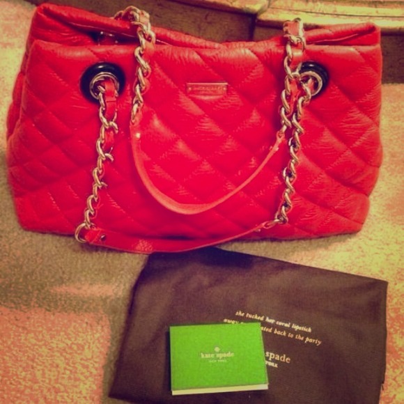 ⛔️sold⛔️Kate Spade Gold Coast Maryanne in Red😍