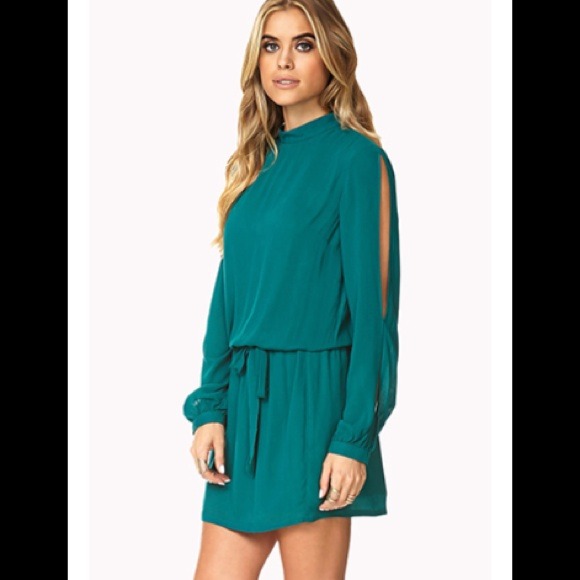 Woman's Teal Dress