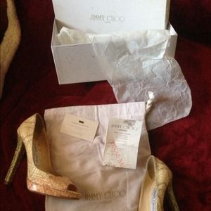 SOLD Authentic Jimmy Choo Snakeskin Heels