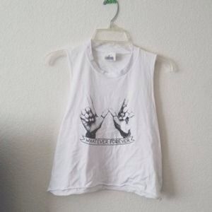 ✨💦SOLD💦✨Brandy Melville Whatever Forever Tank