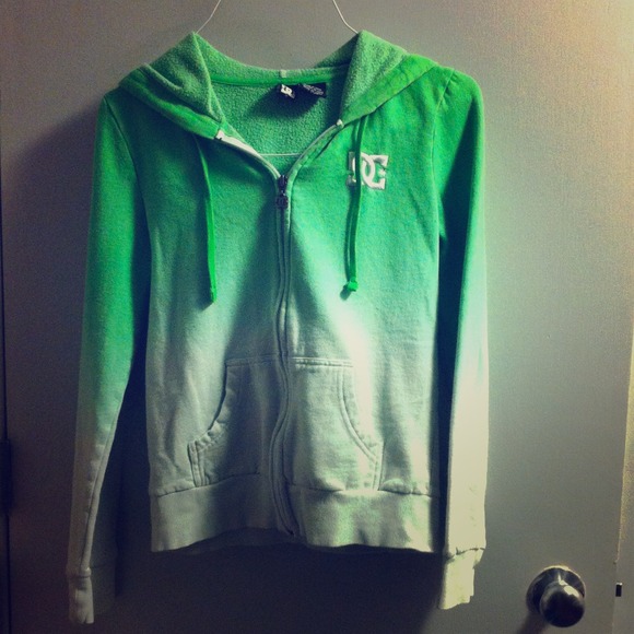 Green ombre DC hoodie