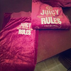 Juicy Couture velour track suit