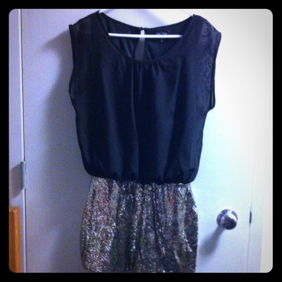 Chiffon glitter dress