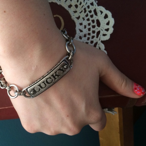 Silver lucky brand bracelet