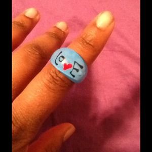 BLUE LOVE RING