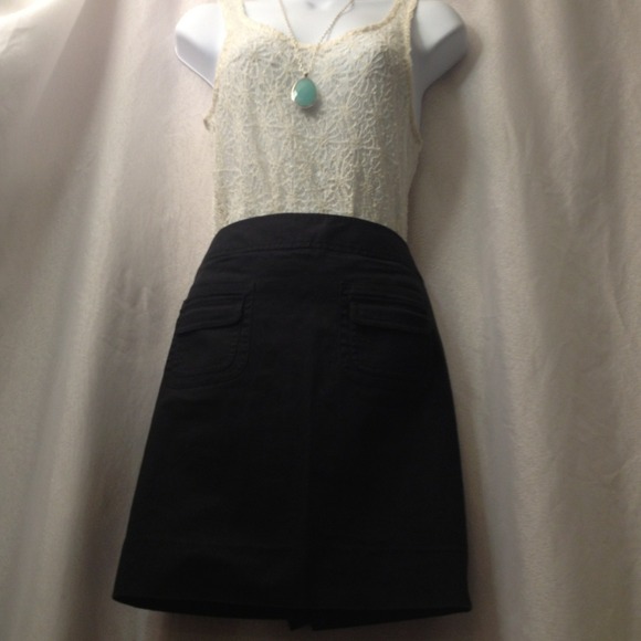 ❌❌ 🏆 ANN TAYLOR LOFT Mini Skirt Straight Pencil - Picture 3 of 4