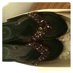 Jelly brown flip flop