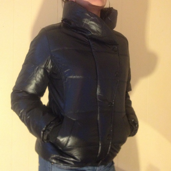 Old Navy fleece lined down coat - Picture 1 of 4