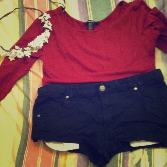 Black shorts