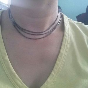 GUESS 3 layer metal necklace