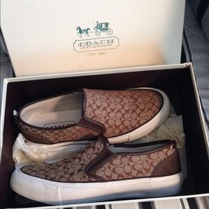 Mens COACH slip on shoes