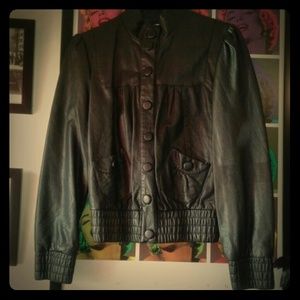 Faux leather jacket