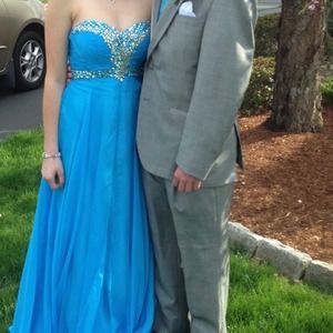 Blue prom dress!!