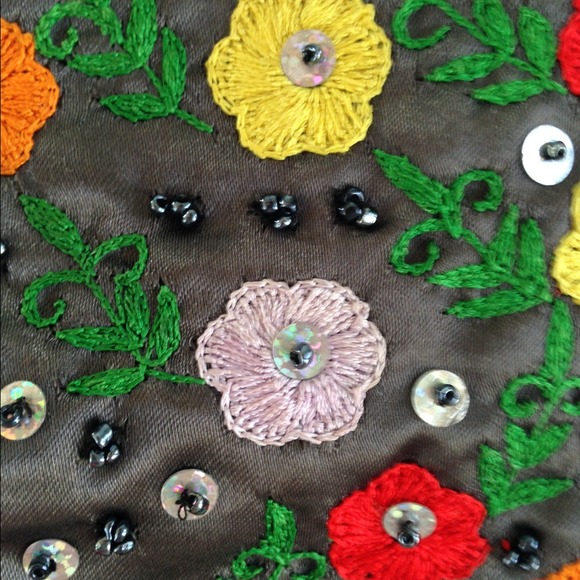 Silk evening bag