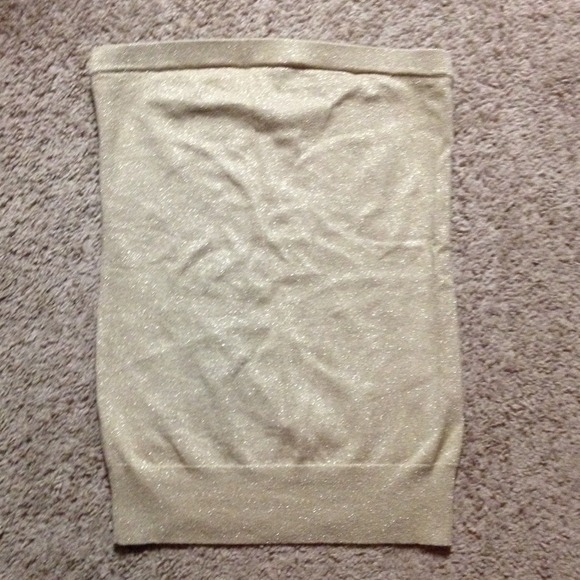 Gold sparkly Express tube top