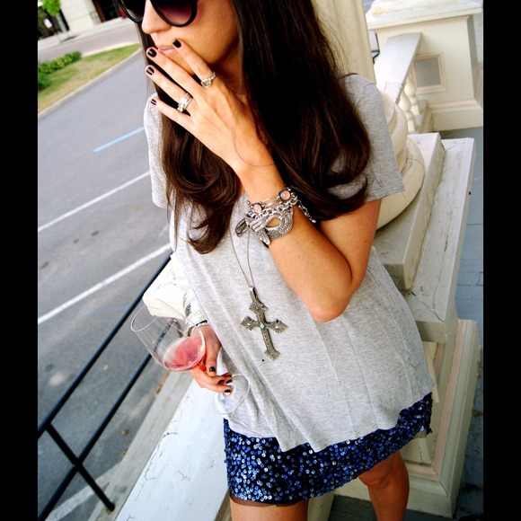 Moving sale!! GRYPHON metal sequin skirt - Picture 2 of 2