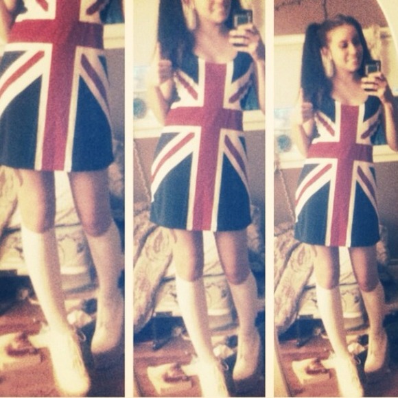 💔SOLD💔British Flag Dress