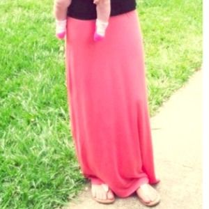 Coral Maxi Skirt