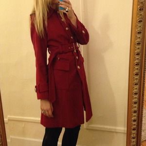 PERFECT CONDITION Laundry by Shelli Segal Red Wool