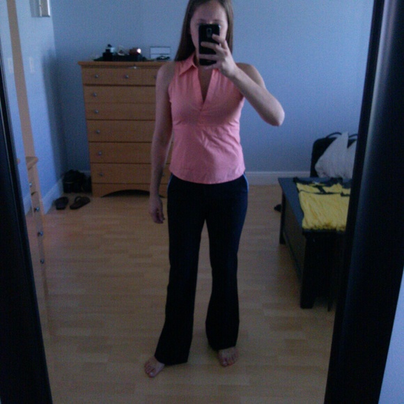 Black and blue dress pants