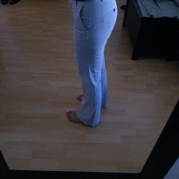 J Crew blue seer sucker pants