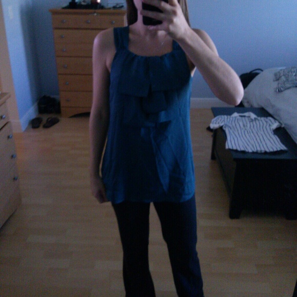 Blue bow top - Picture 1 of 2