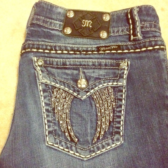 Miss Me Wing Boot Cut Jeans 30