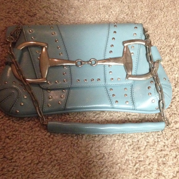Light blue clutch