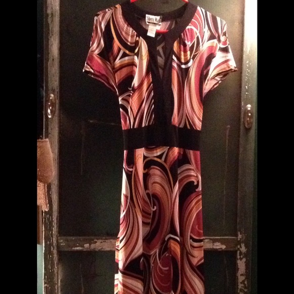 ✨🌟Black, Cream & Rust Sheri Martin Dress🌟✨
