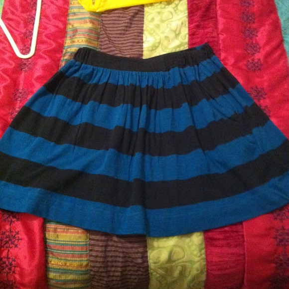 Navy blue and black skirt