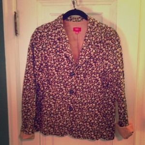 Floral corduroy jacket