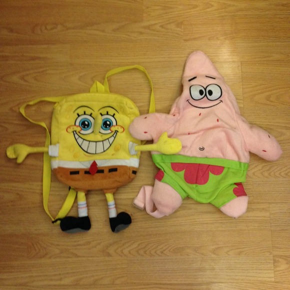🍃SOLD🍂 BUNDLE Spongebob and Patric Backpacks