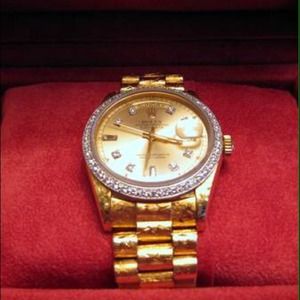 Men's 18k Gold Rolex Day-Date II President
