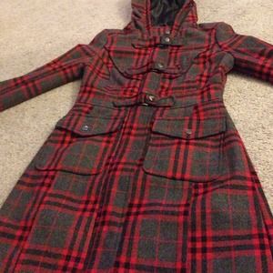 Brand new coat with hood(hood comes off)