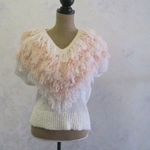 Crazy hand crochet  sweater.
