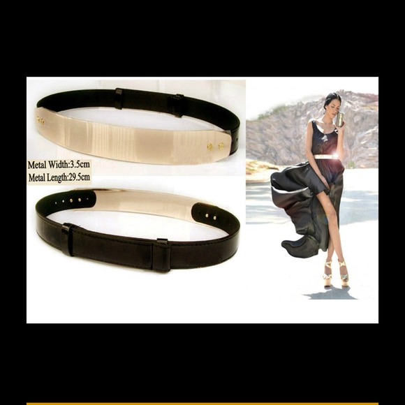 Gold plated belt
