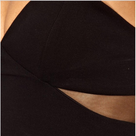 Black Mesh Crop Top - Picture 4 of 4